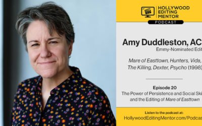 Ep. 20 – The Power of Persistence and Social Skills, and the Editing of “Mare of Easttown” with editor Amy Duddleston, ACE